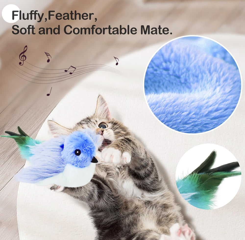 Migipaws Plumas Suaves y Duraderas para morder y jugar con ternura.