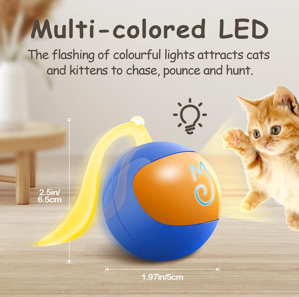 Migipaws rechargeable cat ball powered by Type-C for mess-free maintenance.