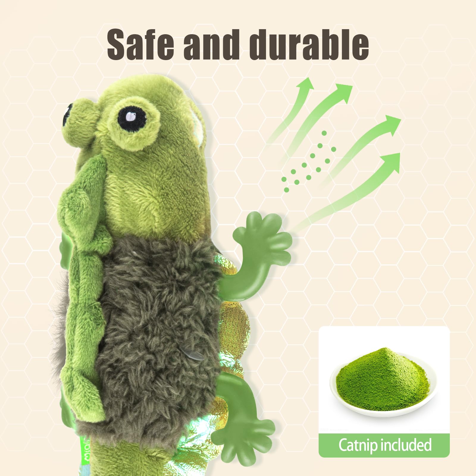 Migipaws safe durable cat toy supports soft chewing with supervision.