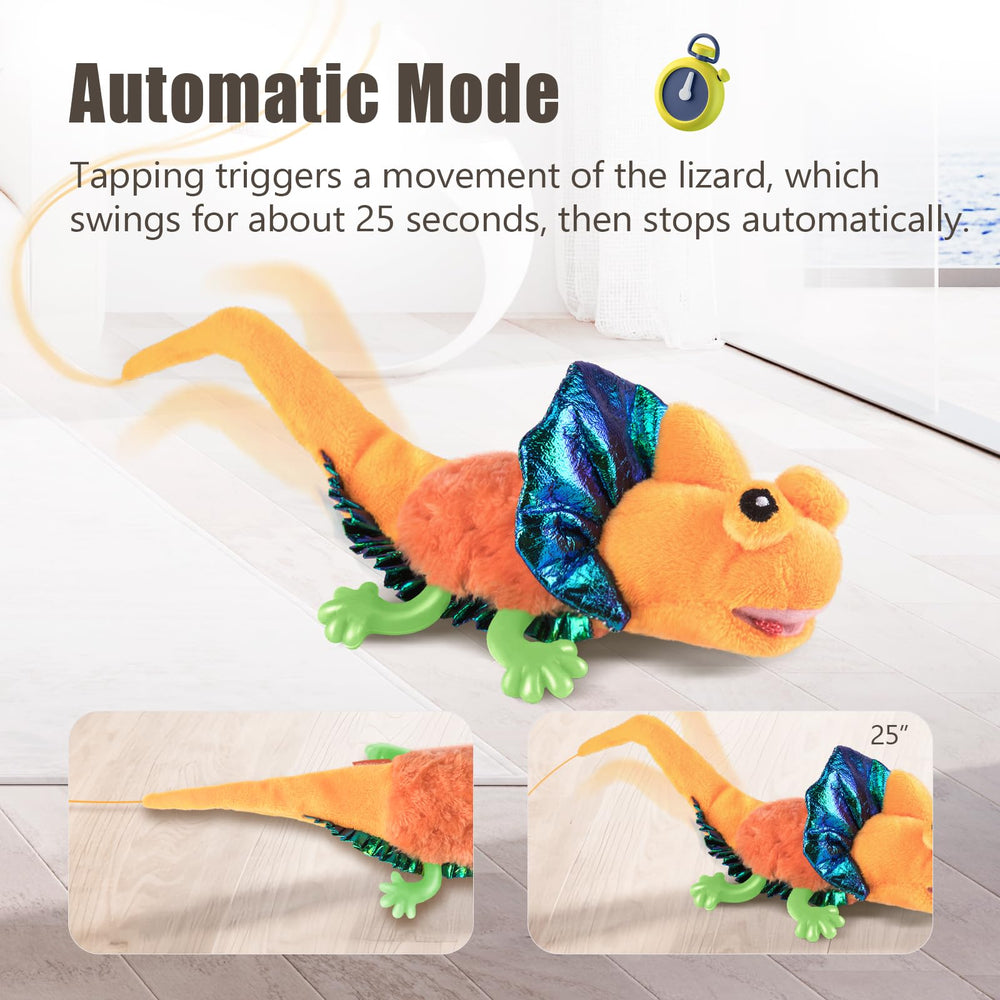 Migipaws soft plush lizard shows safe, durable construction and cozy texture