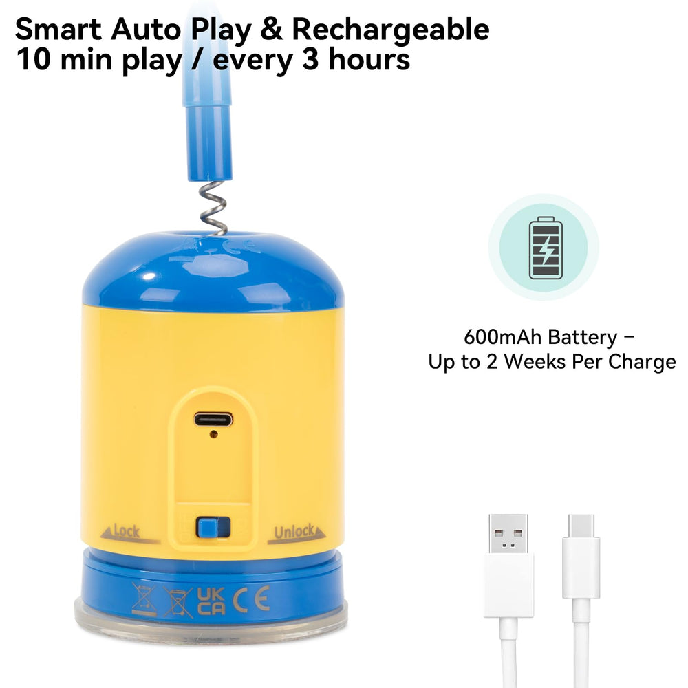 Migipaws teaser wand blue auto timer with rechargeable battery