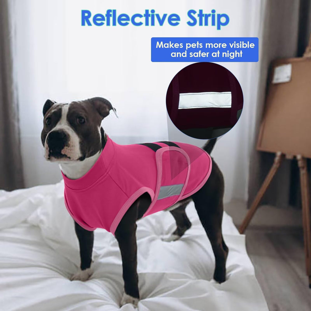 MIGOHI anxiety coat easy-on-off fasteners demonstrates quick fitting.