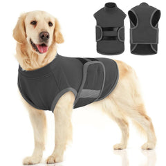 MIGOHI breathable-dog-vest worn on a calm dog provides steady calming support