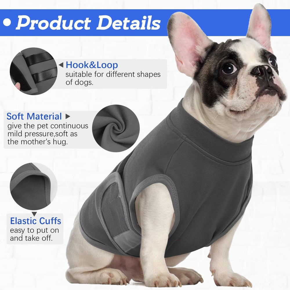 MIGOHI calming-vest closeup strap shows adjustable snugness for a secure fit