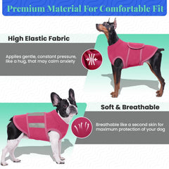 MIGOHI dog anxiety wrap demonstrates soft flexible fabric for comfortable support.