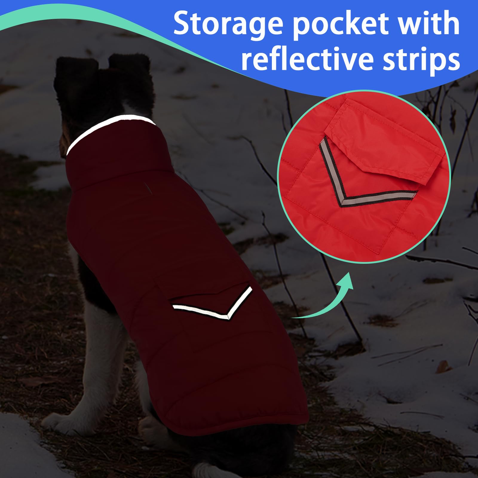 MIGOHI coat features a back leash hole for easy leash attachment during walks.