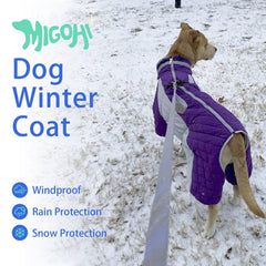 MIGOHI dog-coat-four-legged-design delivers full coverage and added warmth.