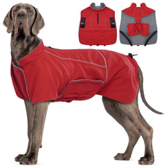 Migohi dog-winter-jacket-waterproof front view keeps large dogs dry in rain