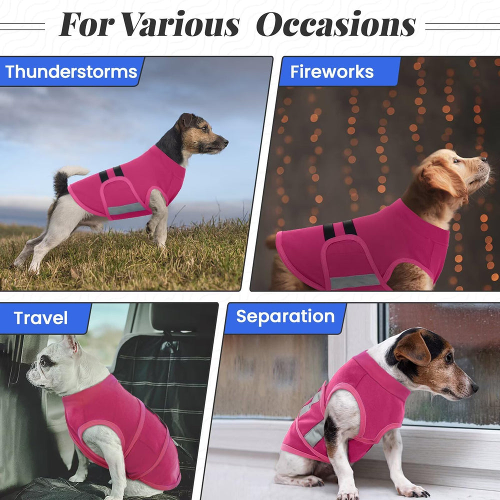MIGOHI fireworks scene coat demonstrates calming wrap during loud celebrations.