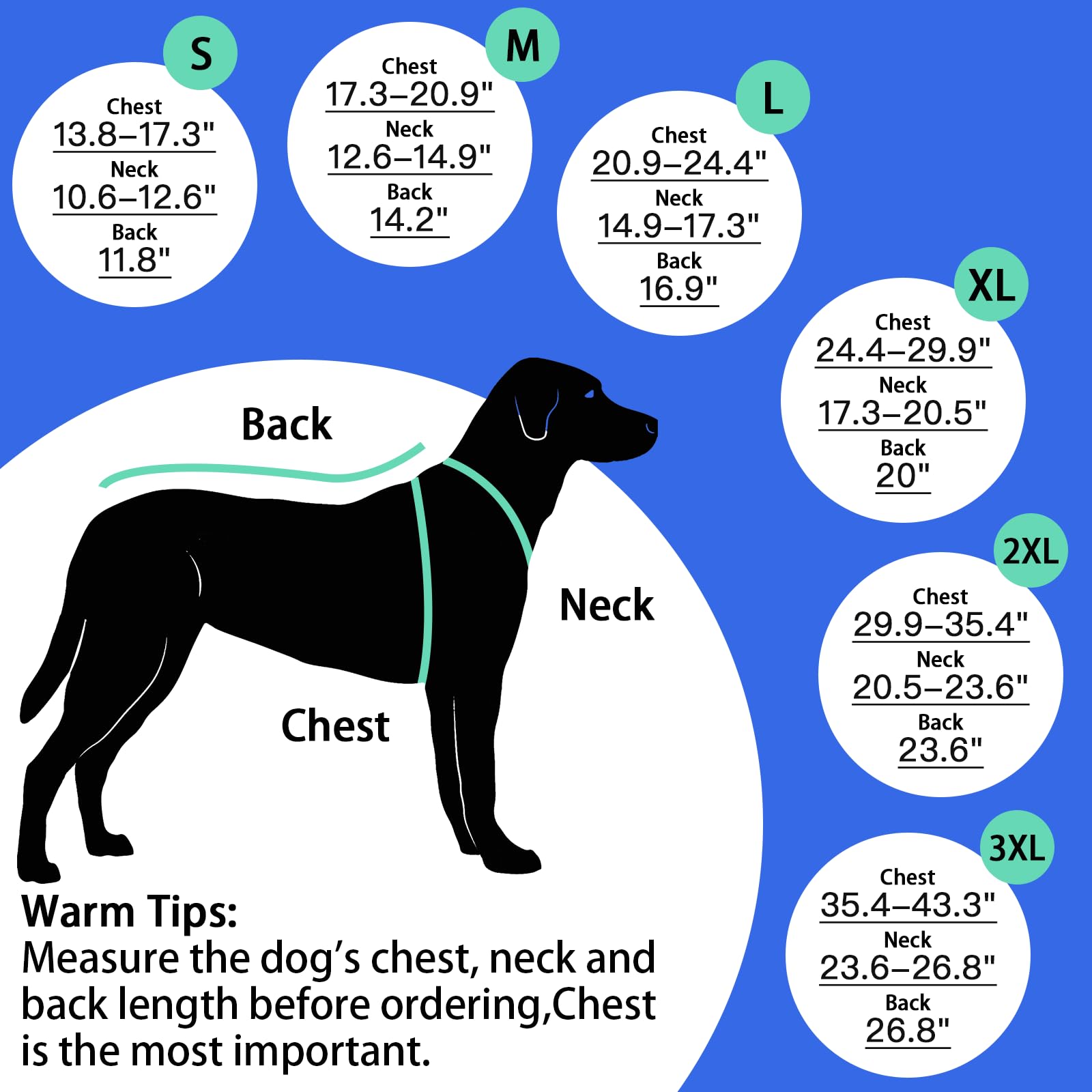 MIGOHI adjustable hook-and-loop closures ensure a snug, secure fit for many breeds.
