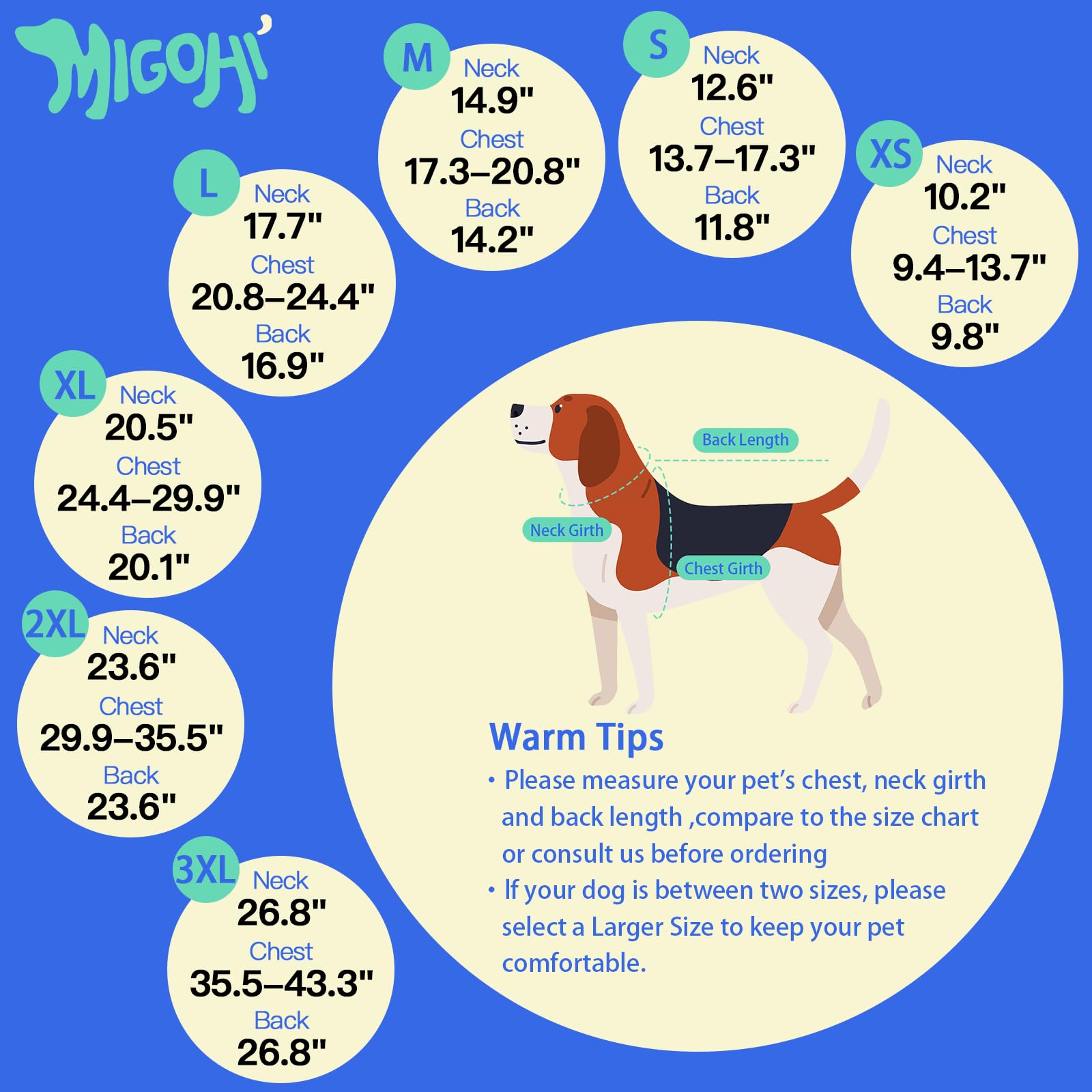 MIGOHI leash-hole harness-friendly jacket simplifies secure leash attachment