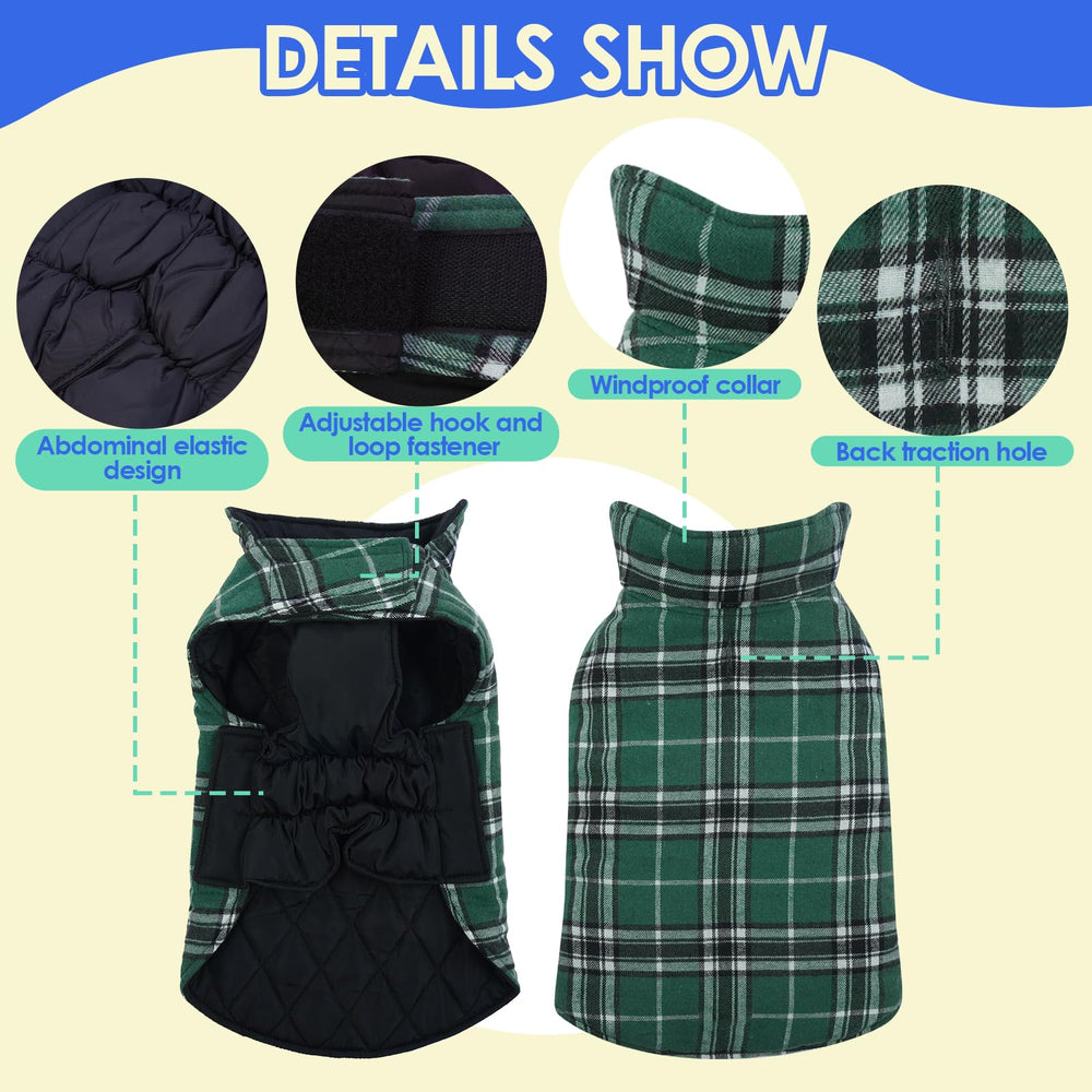 MIGOHI dog coat with leash port for harness access during walks