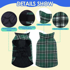 MIGOHI dog coat with leash port for harness access during walks