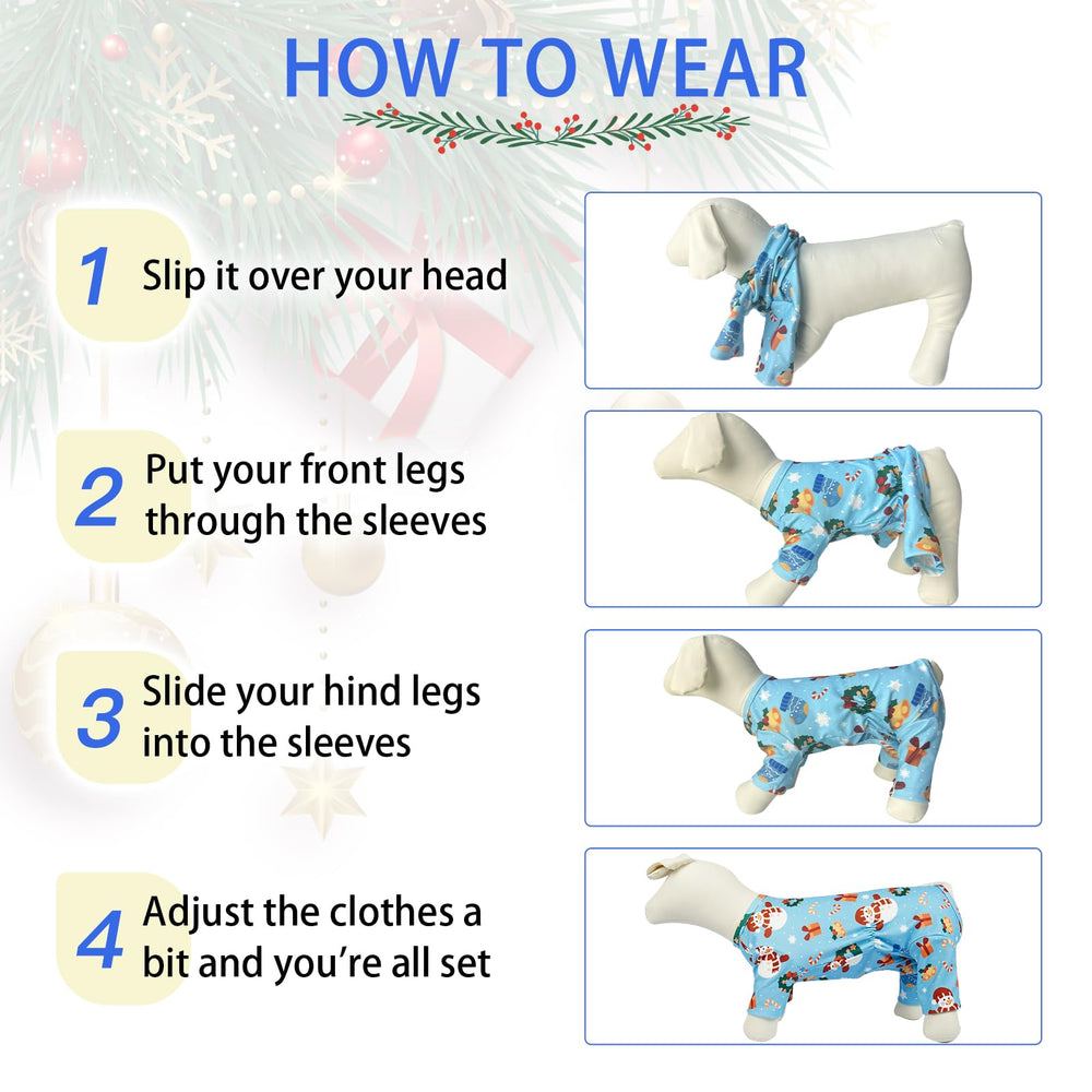 MIGOHI machine-washable blue dog pjs for easy care.