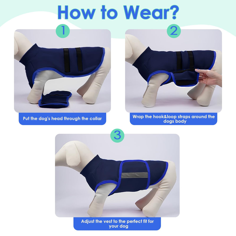 MIGOHI size guide showing XS to XL for dogs