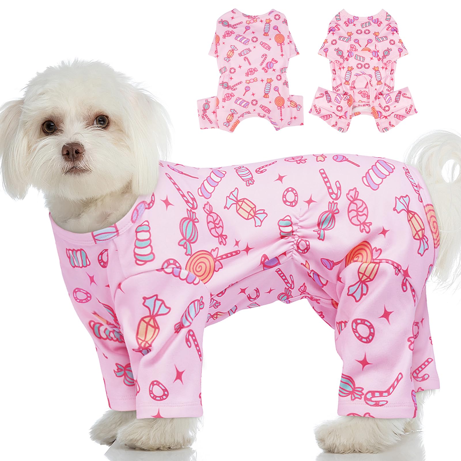 MIGOHI Warm Dog Christmas Pajamas front view shows cozy design for snug warmth