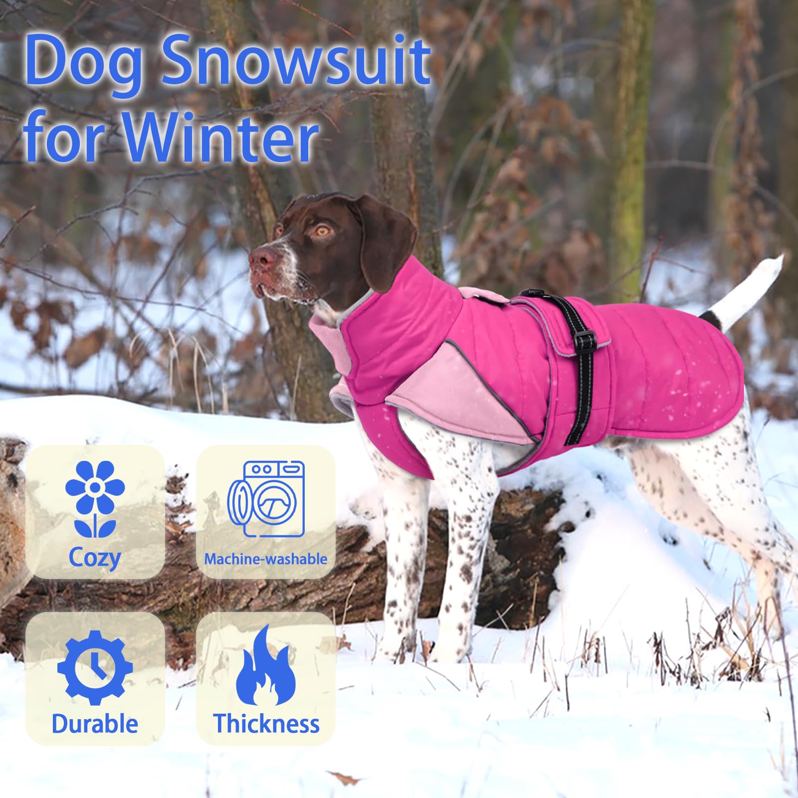 MIGOHI warm dog jacket fleece lining closeup showing plush warmth