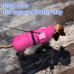 MIGOHI warm dog jacket reflective trim visible during dusk walks
