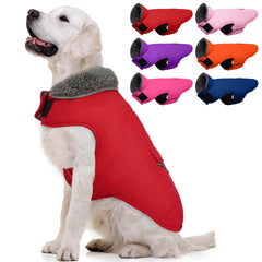 MIGOHI warm dog winter coat with fleece inner lining delivers cozy warmth on cold, snowy walks.