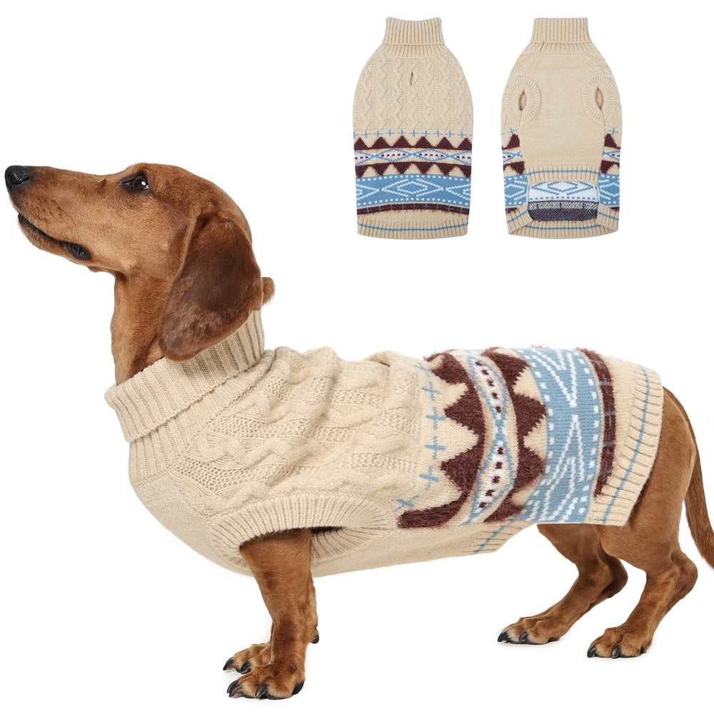 MIGOHI dog sweater with leash hole enables easy, comfortable walks.
