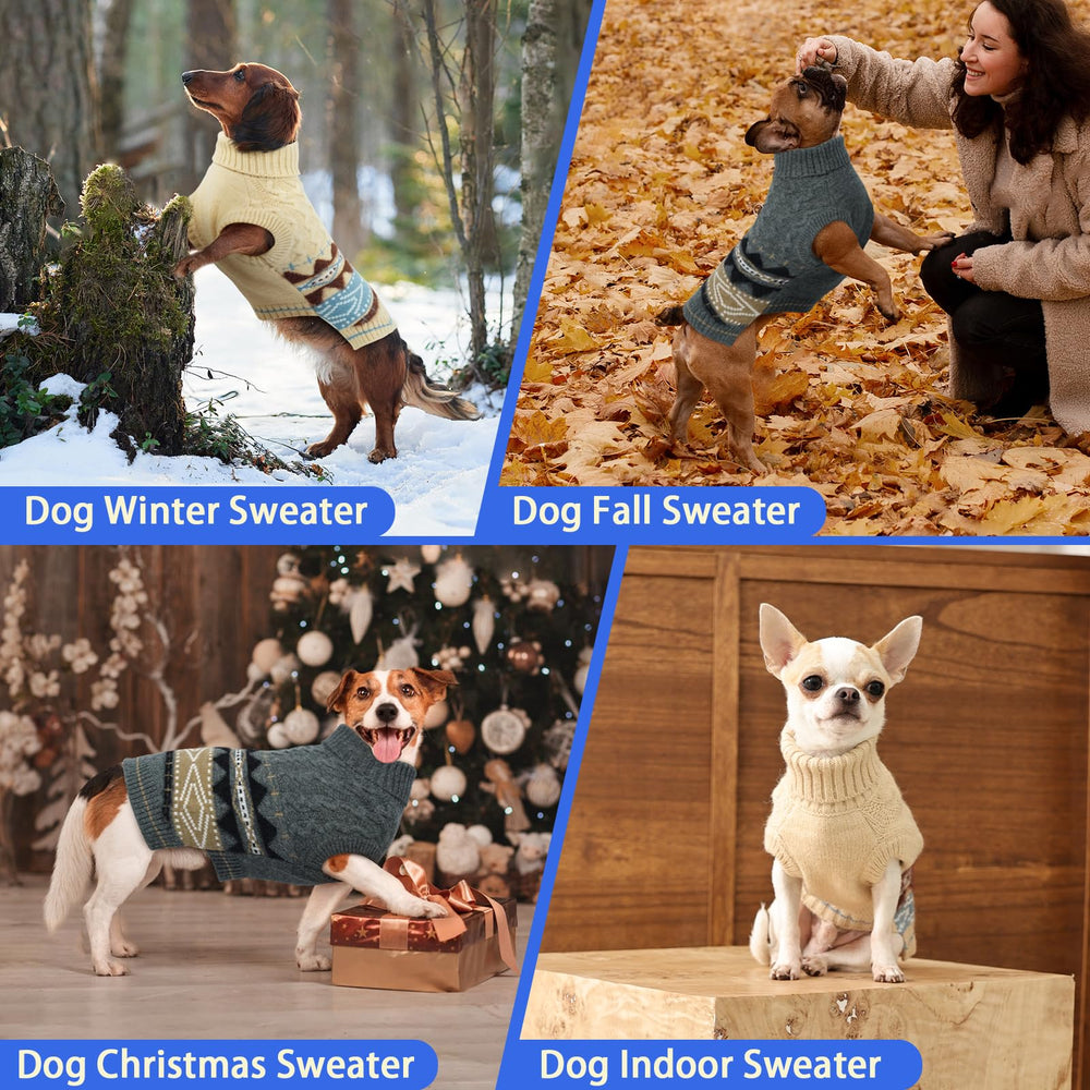 MIGOHI dog sweater light beige color complements everyday outfits.