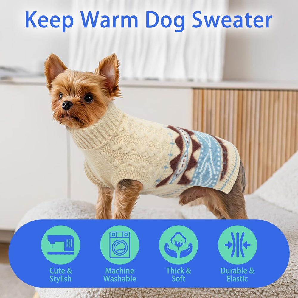MIGOHI dog sweater machine washable fade-resistant yarn for lasting color.