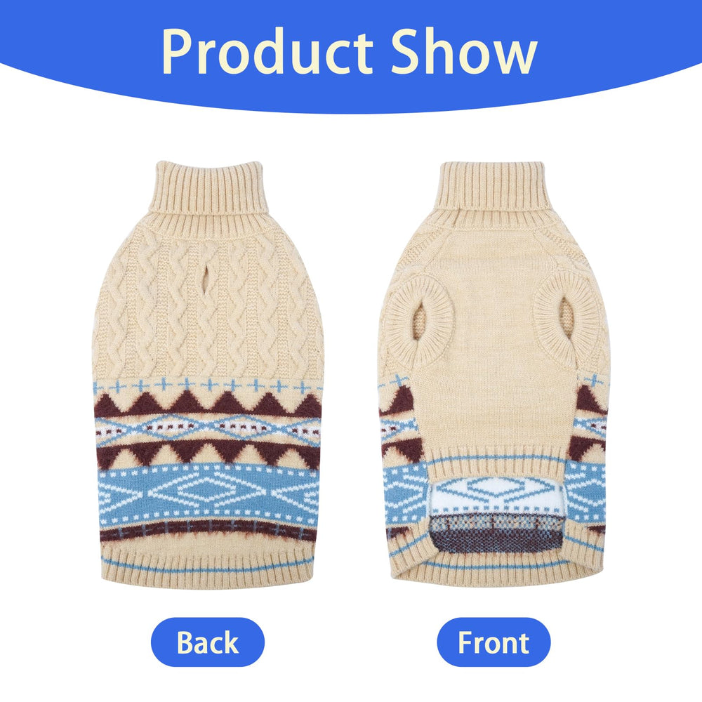 MIGOHI dog sweater turtleneck sleeveless design preserves mobility.