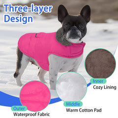 MIGOHI windproof outer layer protects dogs from cold and snow on winter strolls.