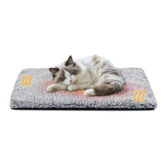 Miguel cat bed self-warming pad provides cozy warmth for indoor cats.
