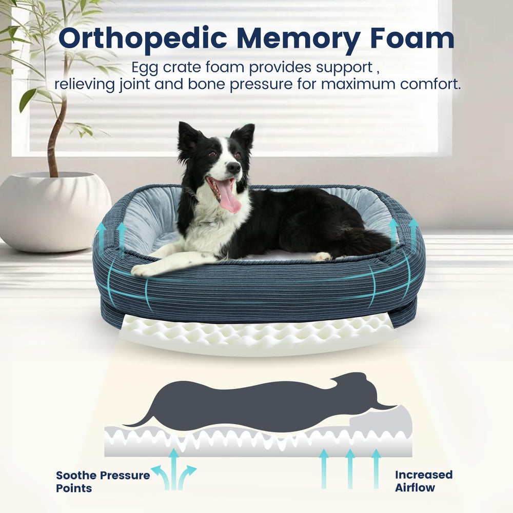 Miguel cat bed with bolster sides for secure, cozy naps