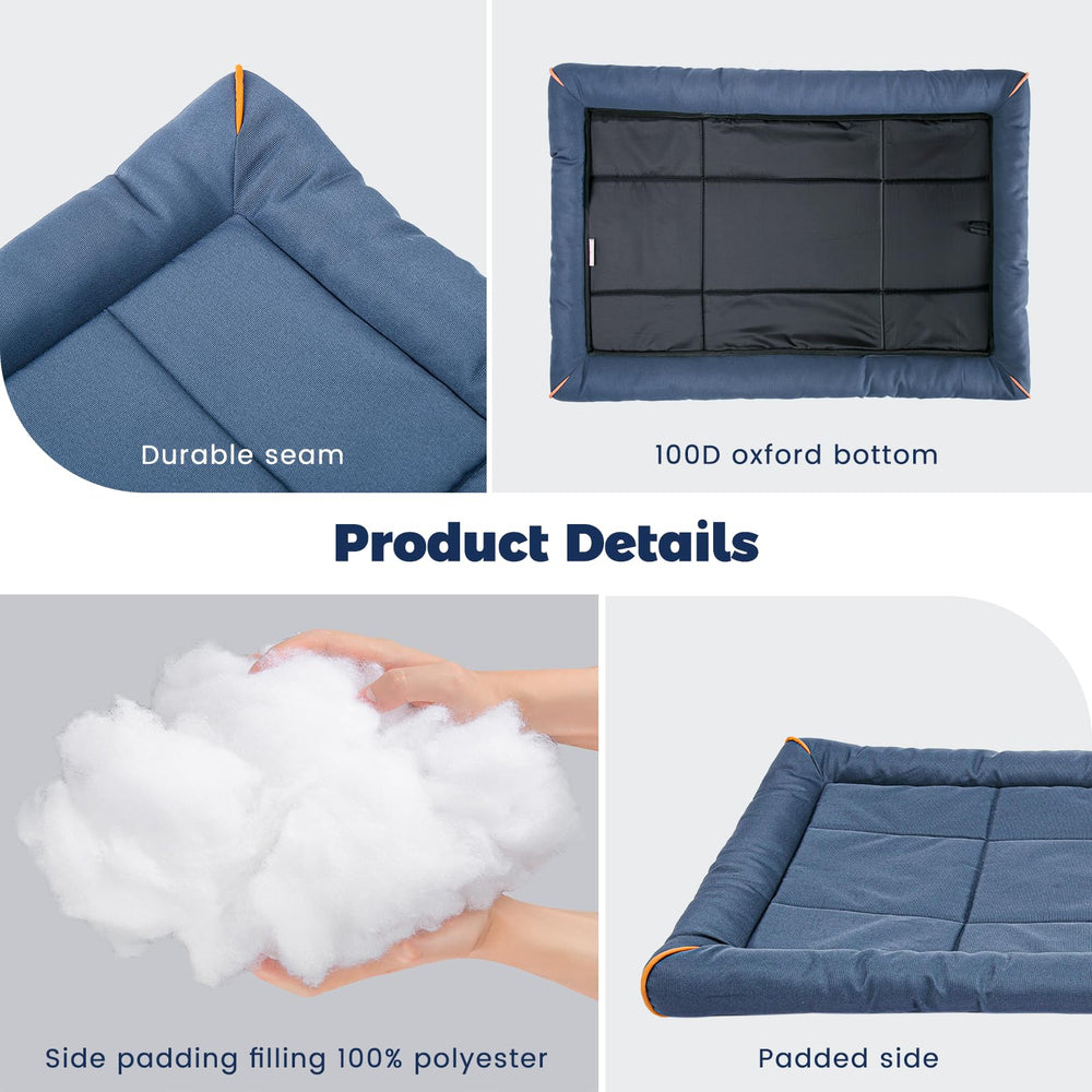 Miguel Oxford fluffy fiber filling provides cozy support.