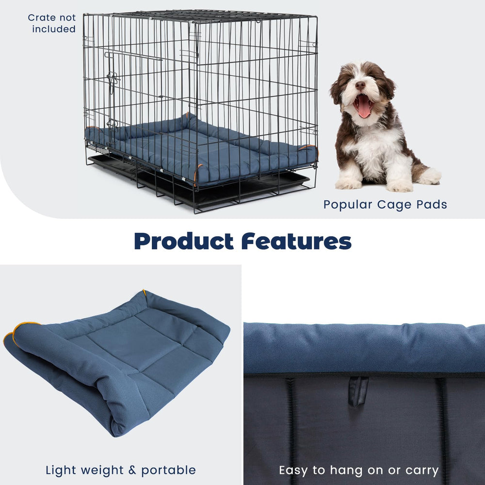 Miguel Oxford size 24x18x2-5 blue crate option for small pets.