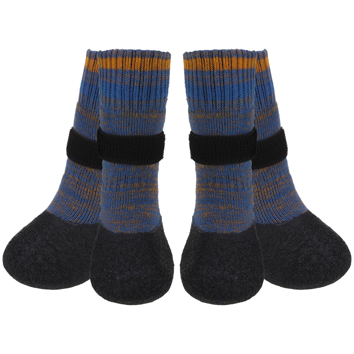 Mihachi anti-slip dog socks close-up shows grip on hardwood floors