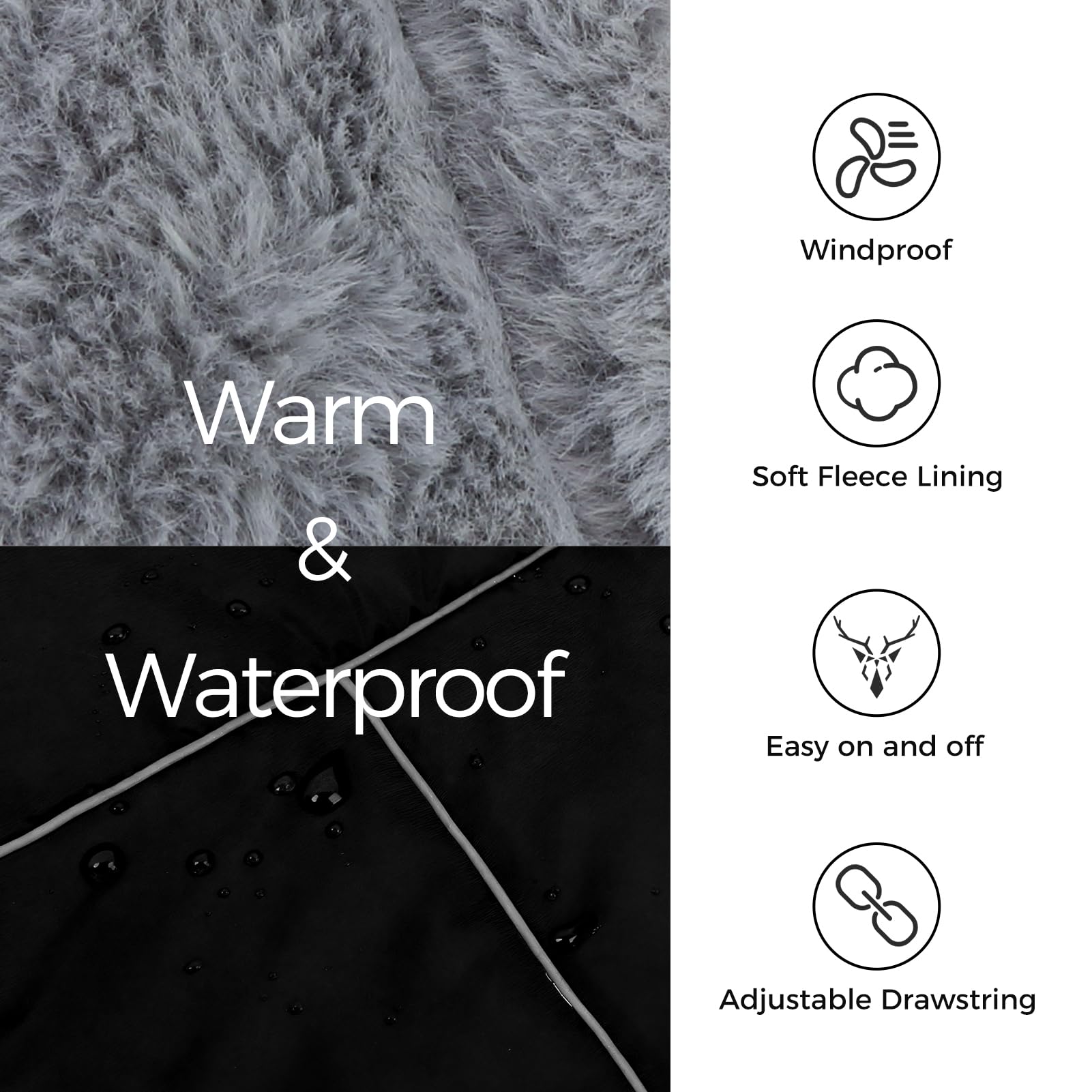 Mihachi harness-integrated coat demonstrates built-in harness and easy leash setup