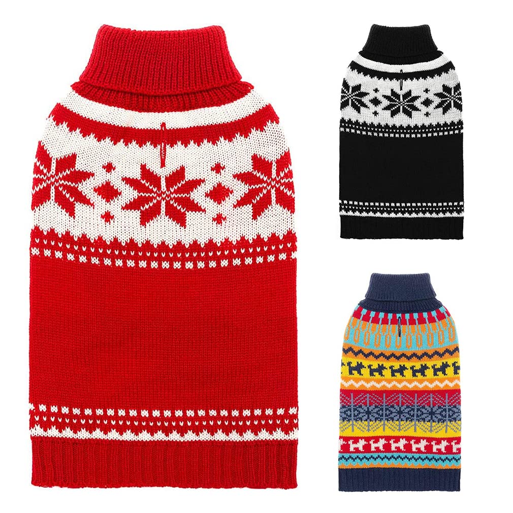 Mihachi dog sweater colorful stripes back view for cozy coverage during cold weather.