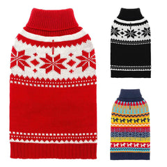 Mihachi dog sweater colorful stripes back view for cozy coverage during cold weather.