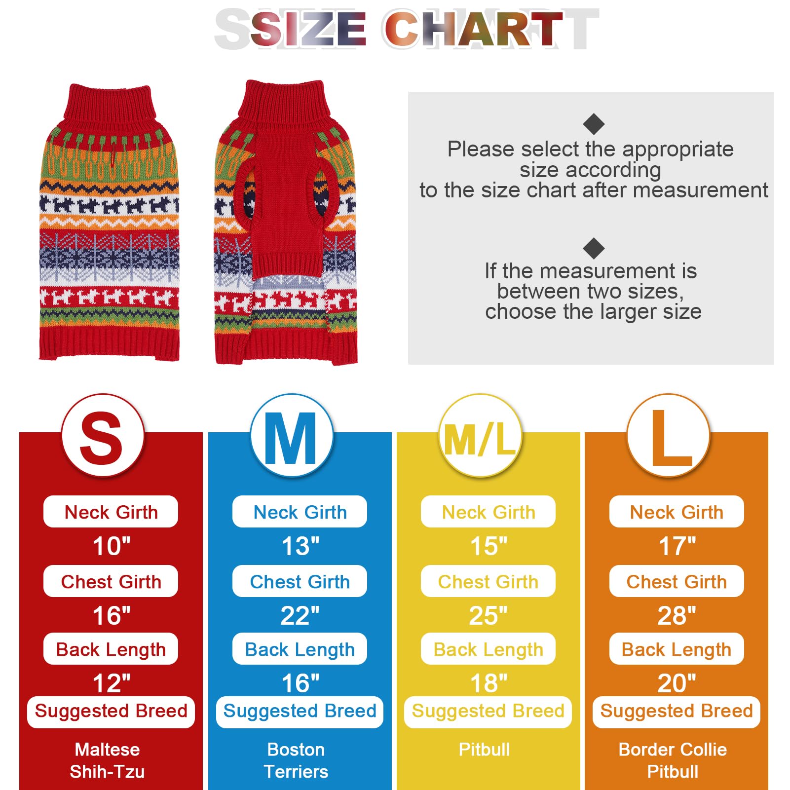 Mihachi dog sweater colorful stripes front view highlighting playful winter style