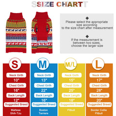 Mihachi dog sweater colorful stripes front view highlighting playful winter style