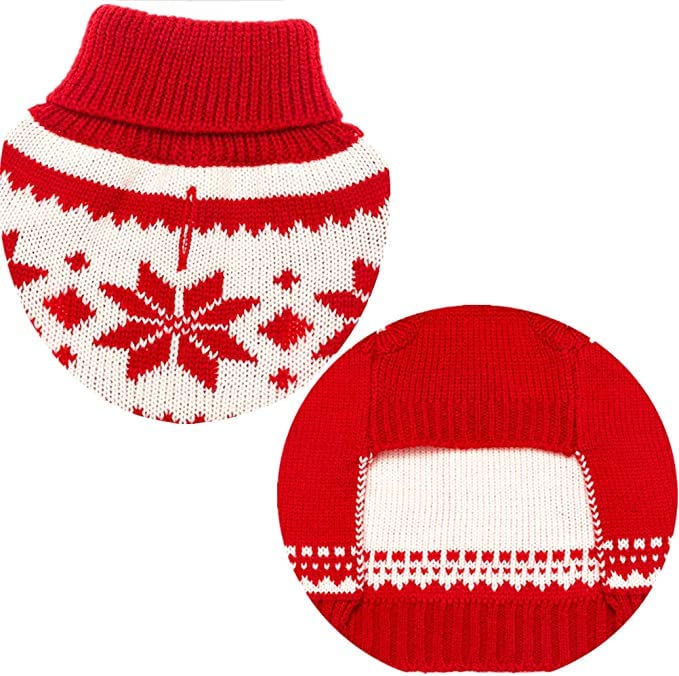 Mihachi dog sweater model wearing for a confident, warm look on winter outings.
