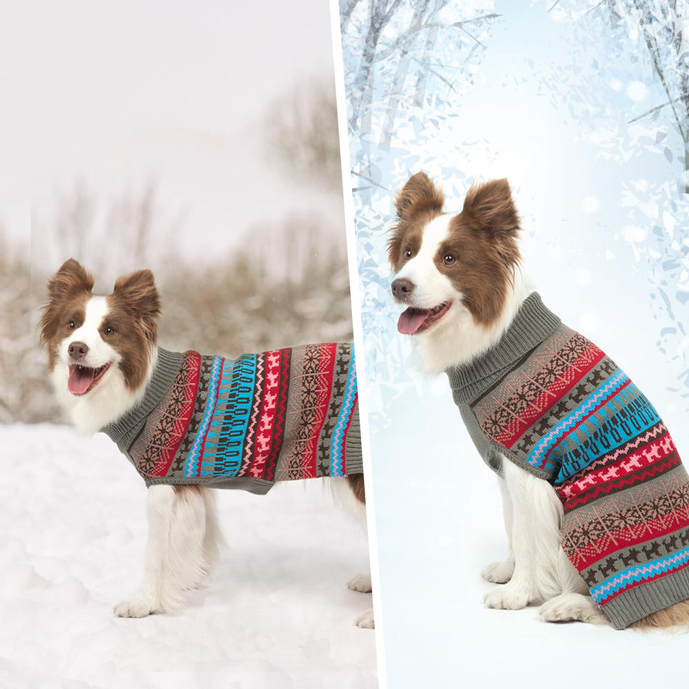 Mihachi winter-ready sweater keeps dogs comfortable during cold commutes and park outings.