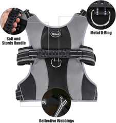 Mihachi Escape Proof Harness side view emphasizes five-point adjustments for custom comfort