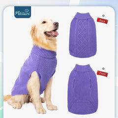 Mihachi soft acrylic dog sweater plush fabric feel for comfy everyday wear