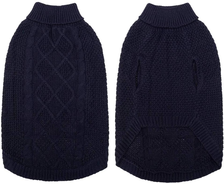 Mihachi turtleneck dog sweater back length 30in for proper fit.