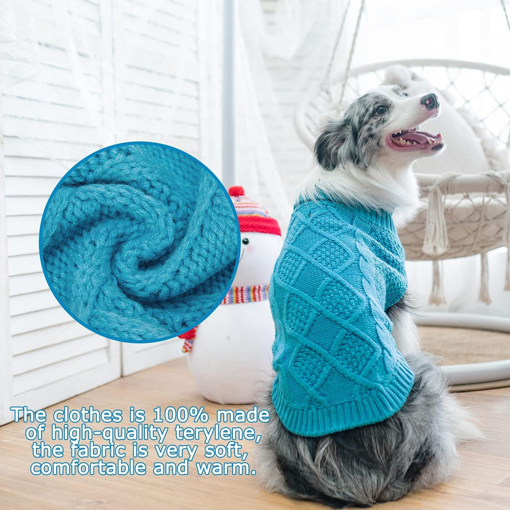 Mihachi turtleneck dog sweater color variants show seven color options for any pet