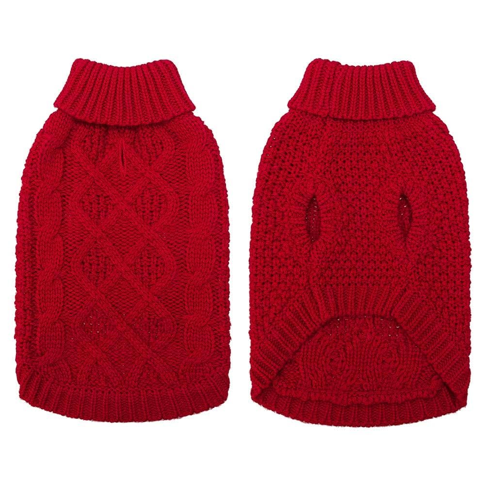 Mihachi Turtleneck Dog Sweater in multiple colors for versatile winter fashion