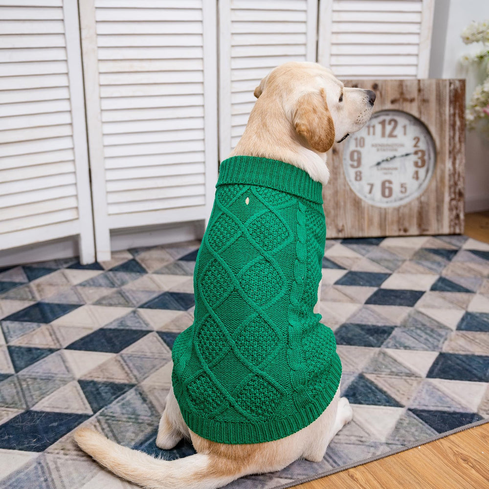 Mihachi turtleneck dog sweater warmth feel emphasizes soft acrylic comfort.