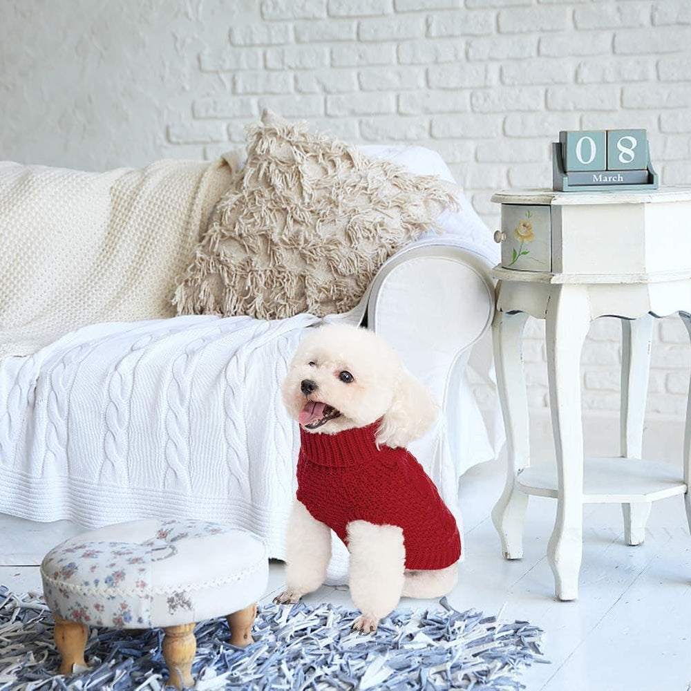 Mihachi Turtleneck Dog Sweater winter wear ideal for chilly city walks