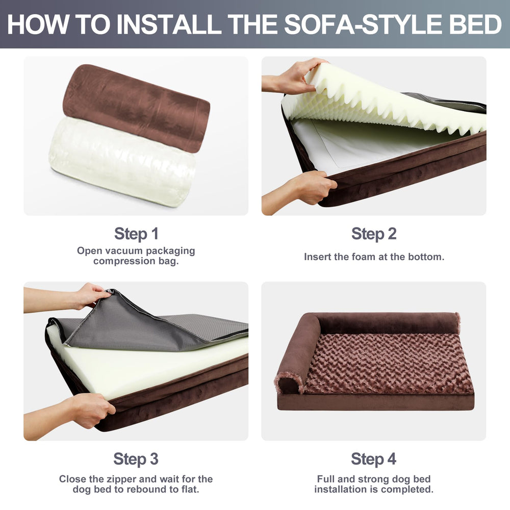 MIHIKK anti-slip bottom keeps bed in place on slick floors.