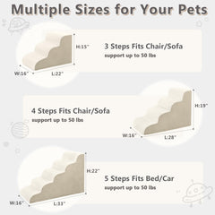 MIHIKK anti-slip cover on dog stairs for stable climbs