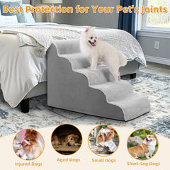 MIHIKK dog stairs non-slip-cover keeps pets secure on slick floors